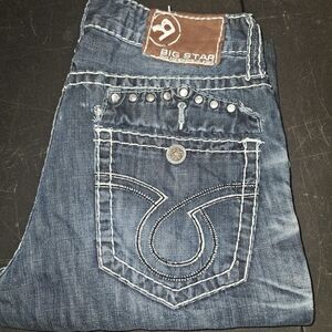 Big Star Men's Bootcut Jeans - Dark Blue